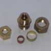 Messing verloop knelkoppeling 8 mm x 10 mm - Afbeelding 4