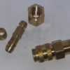 8mm messing knelkoppeling met snelsluitkoppeling met tule.