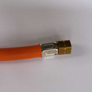 Optimit rubber gasslang 100 cm lang 2 x 1/4 links binnendraad