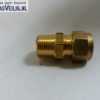 Messing rechte knelkoppeling 12mm x 3/8 buitendraad - Afbeelding 2