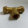 Messing T stuk knelkoppeling 12mm x 12mm