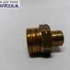 Messing fitting 1/4 buitendraad x din Shell buitendraad