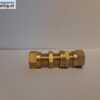 Messing Schotkoppeling / Schotdoorvoer 12mm x 12mm knel recht.