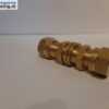 Messing Schotkoppeling / Schotdoorvoer 12mm x 12mm knel recht. - Afbeelding 2
