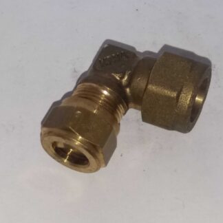 Messing knie knelkoppeling 12 mm x 10mm