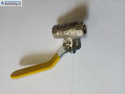 Kogelkraan gas 2 x 1/4 binnendraad aansluiting. - Afbeelding 5