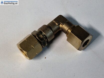 8mm messing knelkoppeling knie x 1/4 links binnendraad - Afbeelding 4