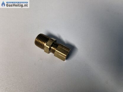 Messing knelkoppeling recht 6 mm x 1/4 buitendraad - Afbeelding 4